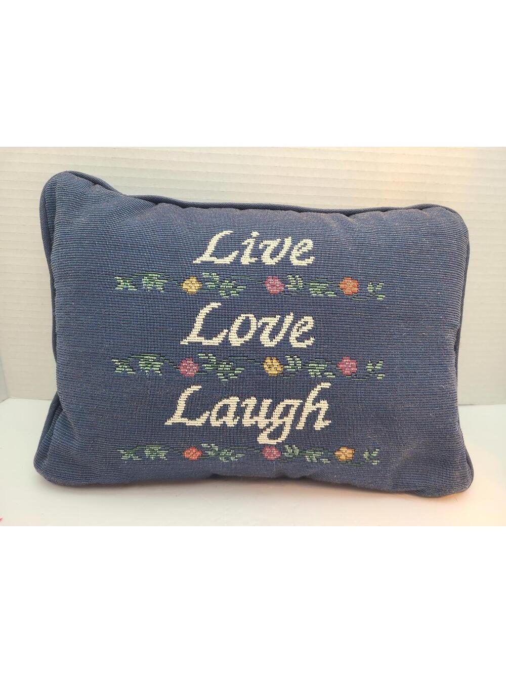 Asleep Home Fashions Vintage Machine Embroidered 9x12 Inch Throw Pillow USA Made